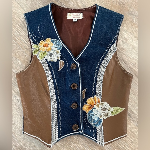 Hand Made by Denim Evolution Jackets & Blazers - Rare vintage 70’s western vest Hand Made by Denim Evolution size 8 (xs/sm)